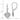 14K White Gold Diamond-Cut Heart Leverback Earrings - Image 4