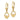 14k Gold Claddagh Dangle Earrings for Meaningful Self-Expression - Image 2