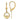 14k Gold Claddagh Dangle Earrings for Meaningful Self-Expression - Image 1