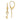 14K Polished Heart Key Leverback Earrings - Image 1