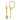 14K Gold Polished Tennis Racquet and Ball Leverback Earrings - Image 1
