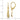 14K and Rhodium Flip Flop Leverback Earrings - Image 4