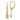 14K and Rhodium Flip Flop Leverback Earrings - Image 1