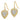 14K White Gold Filigree Heart French Hook Earrings - Image 2