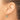 14K White Gold Filigree Heart French Hook Earrings - Image 3