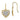 14K White Gold Filigree Heart French Hook Earrings - Image 1