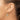 14K w/Rhodium Cross In Center Heart Earrings - Image 3