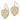 14k White Gold Filigree Heart Hook Earrings for Effortless Elegance - Image 2