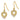 14K and White Rhodium Polished Heart Dangle French Hook Earrings - Image 2