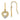 14K and White Rhodium Polished Heart Dangle French Hook Earrings - Image 1