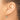 14K White Gold Cross Heart Dangle Earrings - Image 3