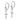 Polished White Gold Cross Leverback Earrings - Image 2