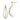 14k White Gold Ball Stud and Dangle Jacket Earrings - Image 1
