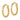 14k Gold Polished Tube Hoop Earrings with Grooved Edge - Image 2