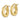 14k Gold Polished Square Tube Hoop Earrings - Modern Minimalist Style - Image 2