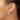 14k White Gold Polished Square Tube Hoop Earrings - Image 3