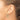 14k w/White Rhodium Polished Twisted Hoop Earrings - Image 3