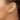 14k White Gold Polished Circle Post Earrings for Effortless Style - Image 3