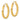 14K Gold Textured Edge Tube Hoop Earrings - Image 2
