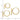 14k Gold Polished Endless Tube Hoop Earring Set - 3 Pairs - Image 2
