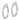 14K White Polished Fancy Hoop Earrings - Image 2