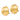 14k Gold Hammered Half Ball Post Earrings - Modern Statement Style - Image 1