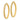 14K Gold Greek Pattern Hoop Earrings - Image 2