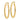 14K 2.1x38mm Polished Oval Knife-Edge Hoop Earrings - Image 2
