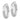 14K White Gold Twisted Oval Hoop Earrings for Effortless Chic - Image 2