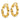 14K Gold Twisted Hoop Earrings for Effortless Style - Image 2