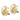 14k White Gold Polished X-Circle Omega Back Earrings - Image 1