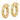 14K Polished Twisted Hoop Earrings - Image 2