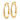 14K Gold Twisted Oval Hoop Earrings for Effortless Style - Image 2