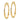 14K Polished Twisted Oval Hoop Earrings - Image 2