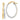 14K Two-tone Polished Oval Double Hoop Earrings - Image 1
