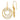 14K Gold Polished Circle Dangle Earrings - Image 1