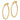 14K Gold Polished Knife-Edge Tube Hoop Earrings - Image 2