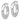 14K White Gold 3x23mm Polished Tube Hoop Earrings - Image 2