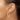 14K 3x29mm Polished Oval Tube Hoop Earrings - Image 3