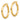 14K Polished and Diamond-cut Hoop Earrings - Image 2