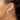 14K White Gold Textured Hoop Earrings - Modern Elegance for Every Occasion - Image 3