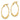 14K Polished Beads Hoop Earrings - Image 2