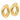 14k Yellow Gold Polished Twist Hollow Round Hoop Earrings - Image 2