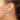 14k White Gold Polished 6mm Twisted Hollow Round Hoop Earrings - Image 3