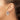 14k White Gold Twisted Round Hoop Earrings - 5.3mm Modern Style - Image 3