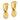 14K Gold Twisted Oval Hoop Earrings for Effortless Everyday Style - Image 2