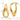 14K Gold Twisted Oval Hoop Earrings for Effortless Everyday Style - Image 4