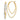 14K Polished Rhodium V-Shape Diamond-Cut Hoop Earrings - Image 1