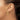 14K Polished Oval /Double Strand  J-Hoop Post Earrings - Image 3
