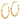 14K Polished Hoop Post Earrings - Image 2